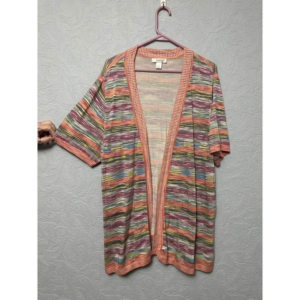 CJ Banks Size 1X Open Cardigan B16
